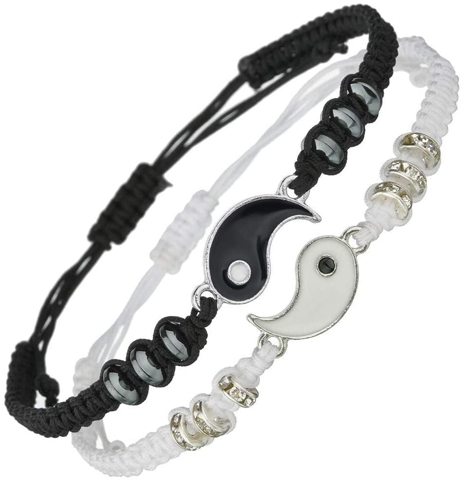 Matching Yin Yang Adjustable Bracelet