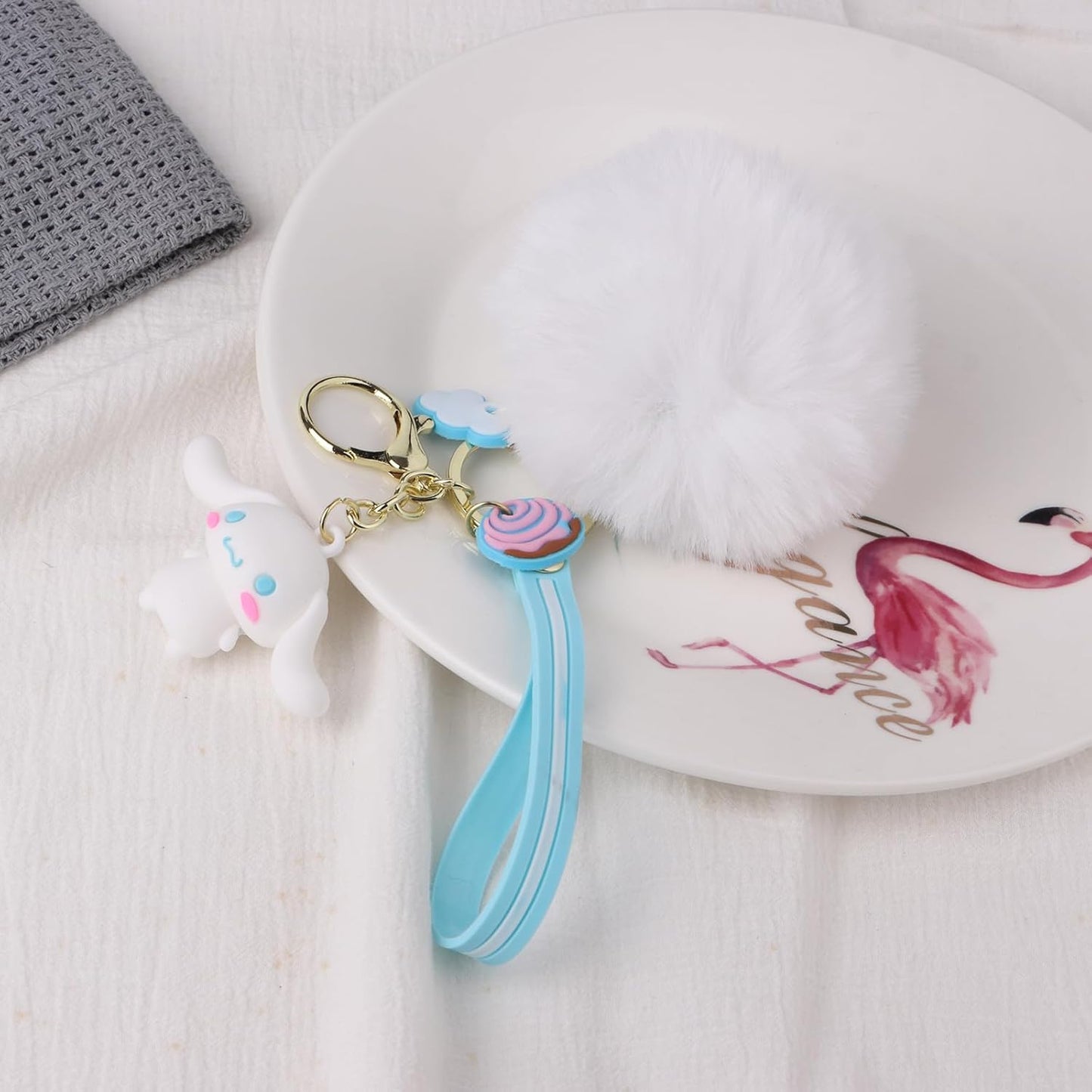 Cute Cinnamoroll Keychain Accessory for Women