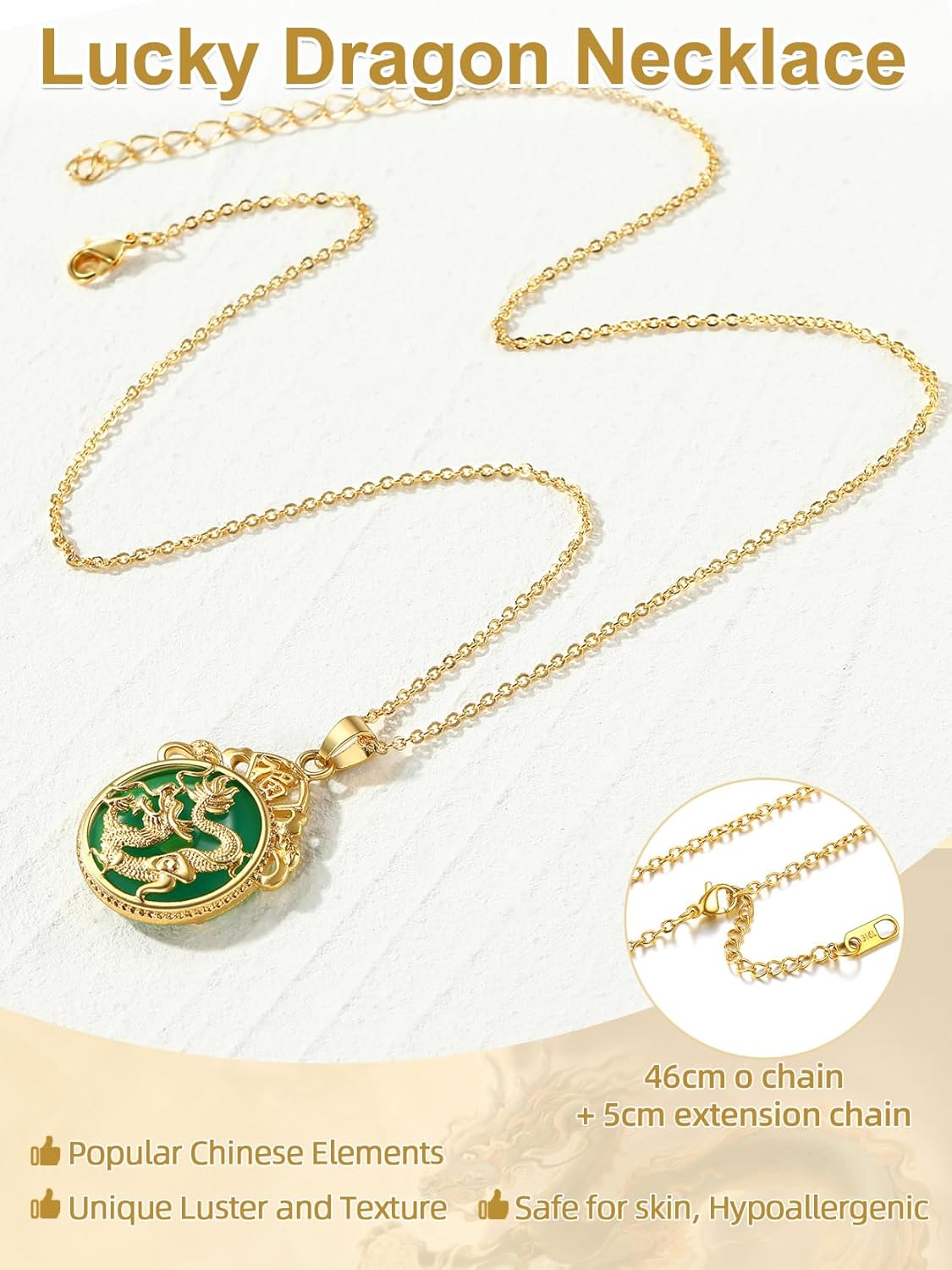 Gold Plated Dragon Necklace