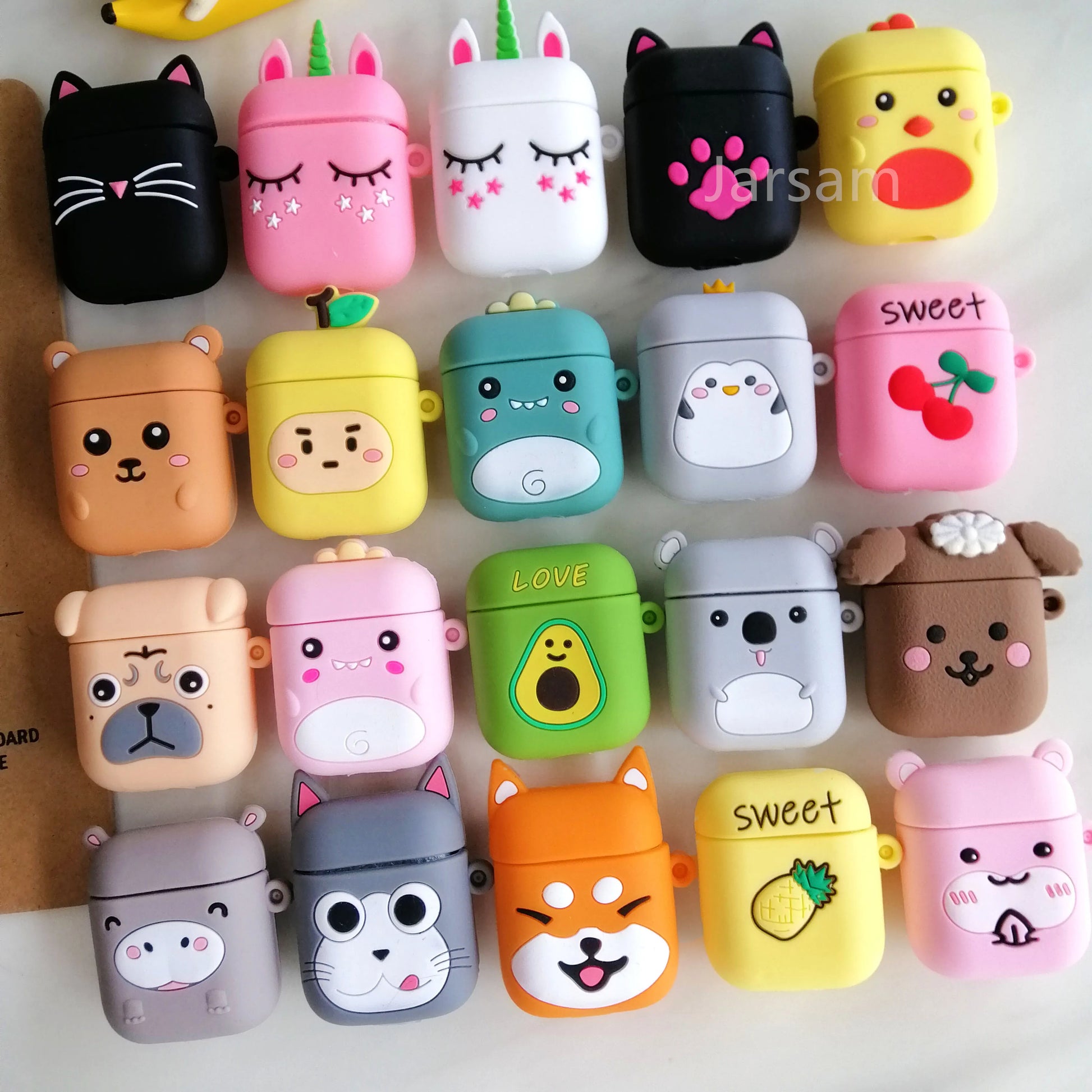 Cute Cartoon Silicone Airpod Cases 