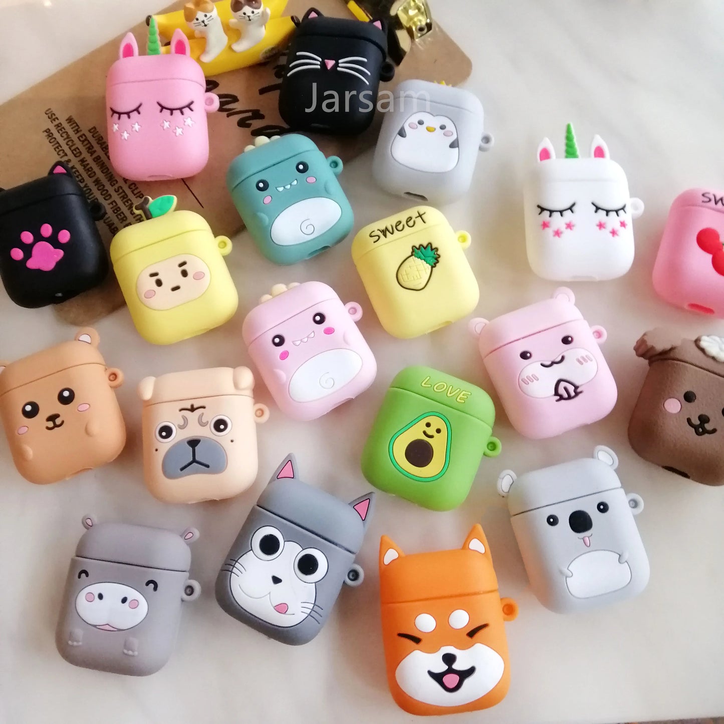 Cute Cartoon Silicone Airpod Cases 