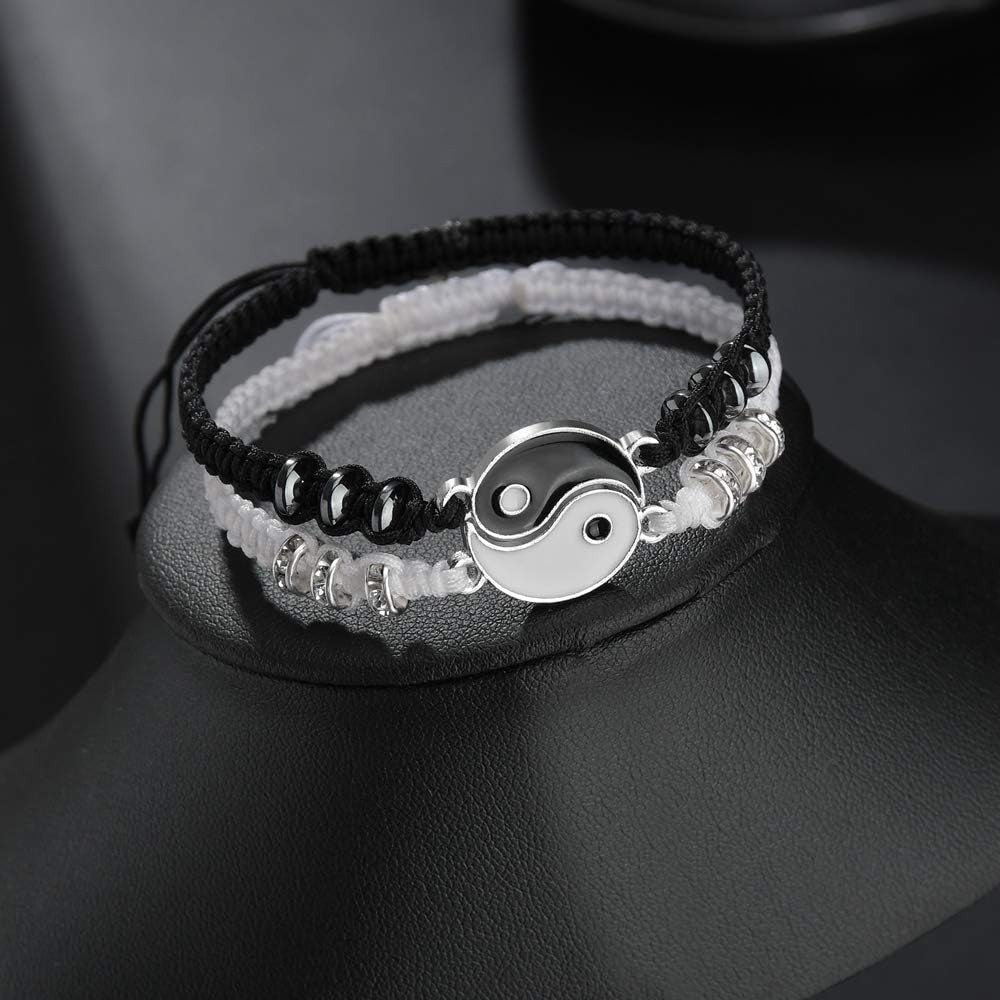 Matching Yin Yang Adjustable Bracelet